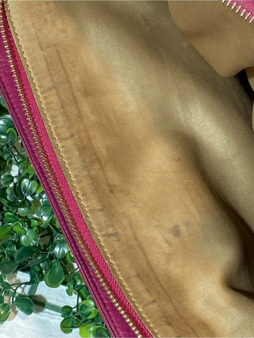 Coach Pebbled Leather Shoulder Bag - Magenta with Gold Hardware